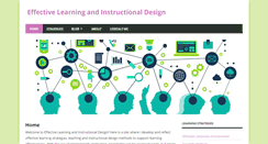 Desktop Screenshot of effectivelearninginstructionaldesign.com